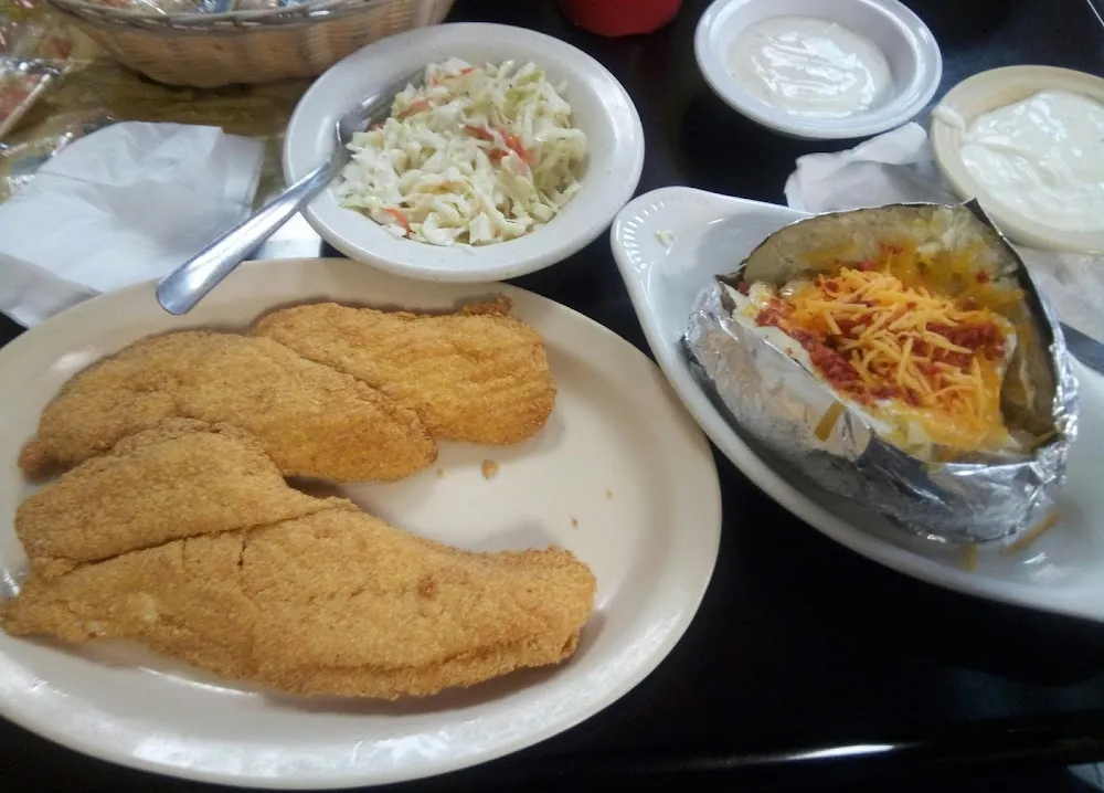 Fish with Bake Potato