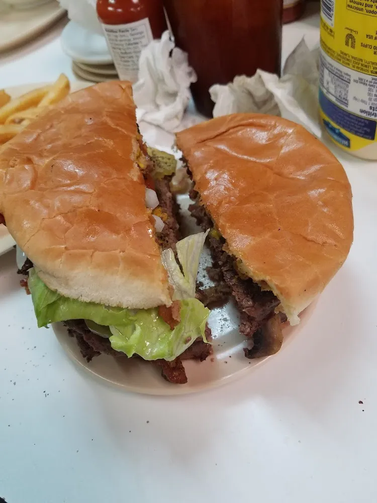 Hamburger with Bacon